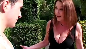 Stacked horny older woman